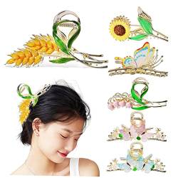 minkissy 24 Stk Blumenkopfschmuck Haarspangen mit Blumenmuster Haarklammer Haar Klammern Tiara Damen Haarspange Haarspange die Blumen Haarnadel Hinterkopf Kopfbedeckung von minkissy