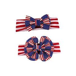 minkissy 2st 4. Juli Stirnband Haarbänder Zum Unabhängigkeitstag Us-flagge Bandana Usa-flaggen Haarschleife Der Amerikanischen Flagge Haarschmuck Vereinigte Staaten Kind Mädchen von minkissy