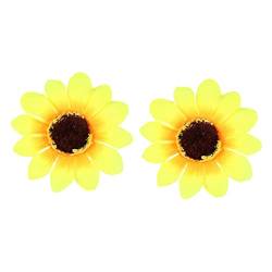 minkissy 2st Haarschmuck Haar Klammern Haarnadel Blumensimulation Haarnadel Sonnenblume Brosche von minkissy