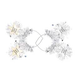minkissy 2st Neues Jahr Stirnband Weihnachtsdeko Kopfhörer Eisen Pentagramm von minkissy