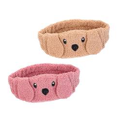 minkissy 2st Tattoo-tinte Elastisches Duschstirnband Spa-stirnband Hunde-make-up-stirnband Elastisches Make-up-stirnband Faser-polyester-gewebe Mädchen Japanisch Und Koreanisch Schmücken von minkissy