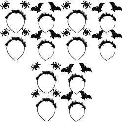 minkissy 3 Sets Hair Bat Hoop Glitter Devil Costume Cosplay Band Party Plalstic Creative For Accessory Headband Bopper Headbands Black Hairband Head Women Boppers Girls Headdress Spider von minkissy