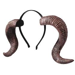 minkissy 3 Stk Halloween-horn-stirnband Dämon Stirnband Versorgung Mit Halloween-kopfbedeckungen Ohr Stirnband Dämonenhornkopfhand Teufel Kopfschmuck Widder Kostüm Haarschmuck Croissant von minkissy