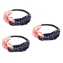 minkissy 30 Stk Amerikanische Flagge Haarband USA Flagge Haaraccessoires Haarband mit Flaggenmuster Haarband für einen neuen Look Koreanische Version Stirnband Tuch Damen von minkissy