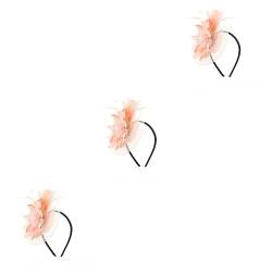 minkissy 3St Haarspange Fascinator Hüte Haarspange Haarnadel Haarband Haarschmuck für Damen haarbänder für damen Mini-Hut Brautschleier Haarband -Stirnband Zubehör von minkissy