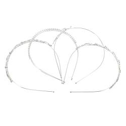 minkissy 4 -Stirnband hair accessories for girls hochzeitshaar schmuck Kinderanzug Haarbänder Stirnbänder für Stirnband Damen Strasssteine einstellen Zubehör Braut von minkissy