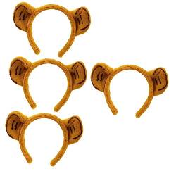 minkissy 4 Stück Stirnband Haaraufsätze Haarband Kopfschmuck-requisite Einzigartige Haartracht Party-kopfschmuck Kreative Haartracht Neujahr Kopfschmuck Süss Kind Plüsch Ausgabekarte von minkissy