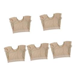 minkissy 5St Schweißpads unter den Achseln Leibchen für Damen Atmungsaktive Unterwäsche für Damen Sommeroberteile Spitzen weibliche Achselweste Achselschweißweste für Damen Kurzarm Jacke BH von minkissy