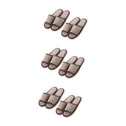 minkissy 6 Paare Rutschfeste Hausschuhe Offene Hausschuhe Haushaltspantoffeln Hausschuhe Aus Memory-schaum Flip-flop-hausschuhe Spa-hausschuhe Bodenpantoffeln Slipper Tatami Schwamm Mann von minkissy