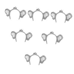 minkissy 6 Stk Koala-stirnband Kuscheltiere Für Erwachsene Verzierte Stirnbänder Für Damen Perlenstirnband Für Mädchen Kuscheltiere Für Mädchen Hijab Für Mädchen Polyester Haar Fräulein Hut von minkissy