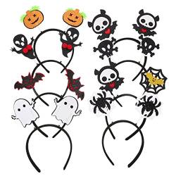 minkissy 8st Halloween-stirnband Kostüm Mit Fledermausohren Fledermausflügel Stirnband Kürbis Party Head Bopper Kopfbedeckungen Halloween Boppers Stirnband Kind Blumen Frauenkleidung Vlies von minkissy