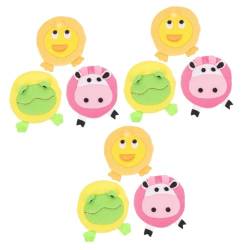 minkissy 9 Stk Cartoon-Badehandschuhe Schwamm für Körperwäscher Badeschwamm für Kleinkinder Schwämme Handschuhe für Kinder tierischer Badeschwamm Babydusche Badeschwamm sauber Badetuch Puff von minkissy