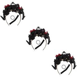 minkissy Halloween-Stirnbänder 3St Halloween Lolita-Accessoires Gothic-Haar-Accessoires Haarschmuck für Frauen Gothic-Kopfbedeckung Stirnband mit Antilopenhörnern Gothic-Dekorationen von minkissy