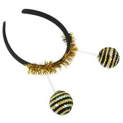 minkissy Pailletten Dreidimensionales Stirnband Pailletten Stirnbänder Party-kopfschmuck Karnevalsball Stirnband Kopfbedeckungen Für Damen Tier-stirnband Schaumkugel Antennenkopf Biene Kind von minkissy