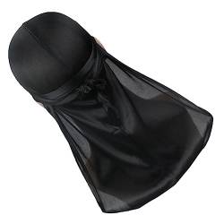 minkissy Seidenturban Mit Langem Schwanz Durags Für Männer Schwanz Kopf Wickeln Elastischer Satin Durrags Kopftuch Haar Kopftücher Für Männer Satin-durags Lappen Seidig Die Seide Damen von minkissy