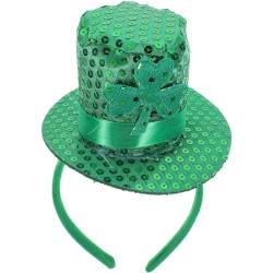 minkissy St. Patricks Day-Stirnband Zylinder-Stirnband Kleeblatt-Stirnband Irisches Feiertags-Stirnband Für St. Patrick's Day. Patricks von minkissy