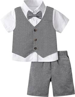 mintgreen Säugling Formell Anzug Kurzarm Set, Dunkelgrau, 5-6 Jahre, 130 von mintgreen