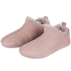 misento Unisex Echtfell Leder Pantoffel Puschen Damen Hausschuh, Emilia, 37 EU, 900221 von misento