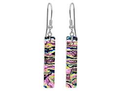 miyou Damen Ohrringe Silber 925 - Ohrstecker Silber aus Murano Glas - Ohringe mit einem Zertifikat - Earrings for Women - Damenohrringe - Ohrring - Originalität Bestätigt von miyou