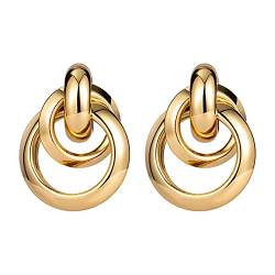 Ohrringe Für Mädchen Frauen Ohrringe Gold Ungewöhnliche Hoop Ohrringe Frauen Geometrische Metallohrringe-T. von moaspr