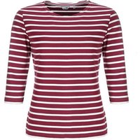 modAS 3/4-Arm-Shirt Bretonisches Damenshirt Rundhalsshirt mit Streifen aus Baumwolle von modAS