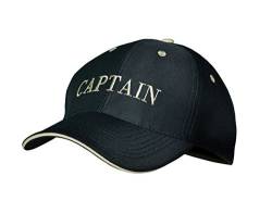 modAS Baseball Cap mit Schriftzug Kappe Schirmmütze Basecap, Aufdruck:Captain von modAS