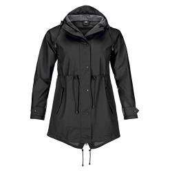 modAS Damen Regenmantel Regenjacke gelb - blau- grün - anthrazit Regenjacke Frauen (anthrazit, 40/42) von modAS