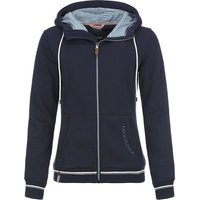 modAS Fleecejacke Damen Strickjacke Meerzeit mit Kapuze und Futter - Kapuzenjacke mit Reißverschluss von modAS