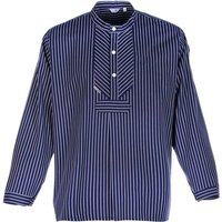 modAS Langarmhemd Unisex Fischerhemd "H. Mück" - Finkenwerder Hemd Baumwolle gestreift von modAS