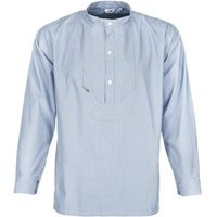 modAS Langarmhemd Unisex Fischerhemd Sommer mit Stehkragen - Hemd im Finkenwerder-Stil von modAS