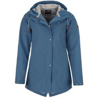 modAS Softshelljacke Damen Softshell-Mantel Unifarben - Outdoor Jacke Regenjacke mit Kapuze von modAS