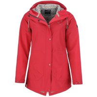 modAS Softshelljacke Damen Softshell-Mantel Unifarben - Outdoor Jacke Regenjacke mit Kapuze von modAS