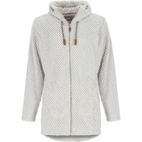 modAS Strickfleecejacke Damen Fleecemantel in lockerer Optik - Fleecejacke maritime Details von modAS