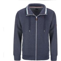 modAS Sweatjacke Herren Shirtjacke uni ohne Kapuze - Strickjacke mit Reißverschluss von modAS