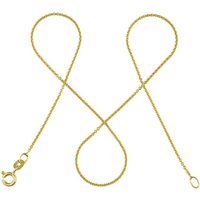 modabilé Goldkette Ankerkette DELICATE Rund 1,1mm 585 Gold, Halskette Damen, Damenkette 34cm dezent, Kette, Made in Germany von modabilé