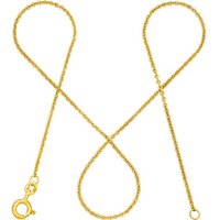 modabilé Goldkette Ankerkette DELICATE Rund 1,3mm 585 Gold, Halskette Damen, Damenkette dezent, Kette, Made in Germany von modabilé