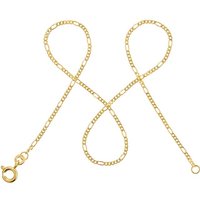 modabilé Goldkette Figarokette Diamantiert 333 Gold, Halskette Damen 1,5mm, Damenkette 36cm dezent, Kette Made in Germany von modabilé