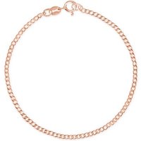 modabilé Panzerarmband Armband BONAFIDE Roségold Vergoldet, Armkettchen ohne Anhänger Damen 22cm, 1,85mm, Sterling Silber 925 von modabilé