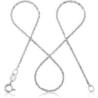 modabilé Silberkette Ankerkette DELICATE Rund, Halskette Damen 75cm, 1,3mm, Kette ohne Anhänger, Sterling Silber 925 von modabilé