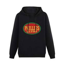 Men's Warm Hoodies Phillies Blunt Logo Hoodies Long Sleeve Pullover Loose Hoody Sweatershirt Black 3XL von modan