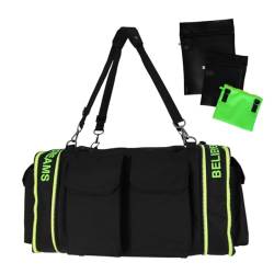 modulabag® modulare Tasche - Journey - stabile Tasche in 5 Farben, robuste Tasche mit Spruchband, Tasche groß, Tasche Damen, Tasche Herren, Sporttasche, Tasche Reise (grün) von modulabag