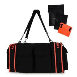 modulabag® modulare Tasche - Love - stabile Tasche in 5 Farben, robuste Tasche mit Spruchband, Tasche groß, Tasche Damen, Tasche Herren, Sporttasche, Tasche Reise (orange) von modulabag