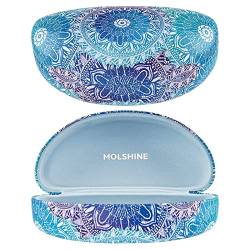 molshine Hartschalen-Sonnenbrillenetui, großes Hardcase Brillenetuis für Damen und Herren,übergroße Sonnenbrillen(Mandala) von molshine