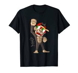 Italien Flagge - jubelnder Affe - Fan T-Shirt von monkä