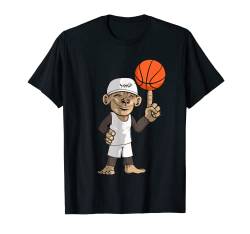 monkä Basketball Affe Sport Basketballspieler T-Shirt von monkä