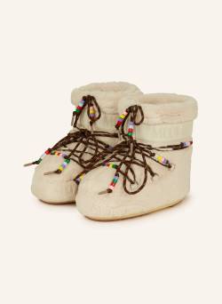 Moon Boot Moon Boots Icon Low Faux Fur Beads beige von moon boot