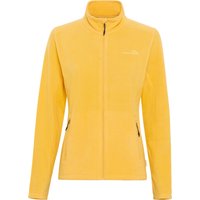 moorhead Fleecejacke "Elke", Stehkragen, Reißverschlusstaschen, für Damen, gelb, 36 von moorhead