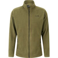 moorhead Fleecejacke "Jan", Stehkragen, Stickerei, für Herren, grün, 48 von moorhead