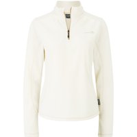 moorhead Fleeceshirt "Emma", Langarm, Troyer, Stickerei, für Damen, beige, 40 von moorhead