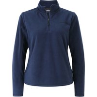 moorhead Fleeceshirt "Emma", Troyer, Stickerei, für Damen, blau, 38 von moorhead